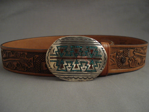 Gigantic Old Navajo Turquoise Silver Belt