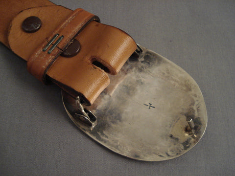 Gigantic Old Navajo Turquoise Silver Belt