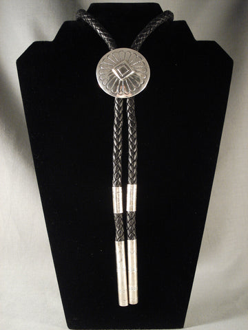 Museum Vintage Navajo Hand Wrought Silver Bolo Tie