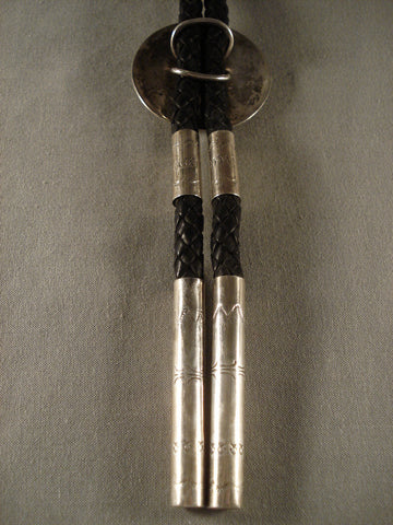 Museum Vintage Navajo Hand Wrought Silver Bolo Tie