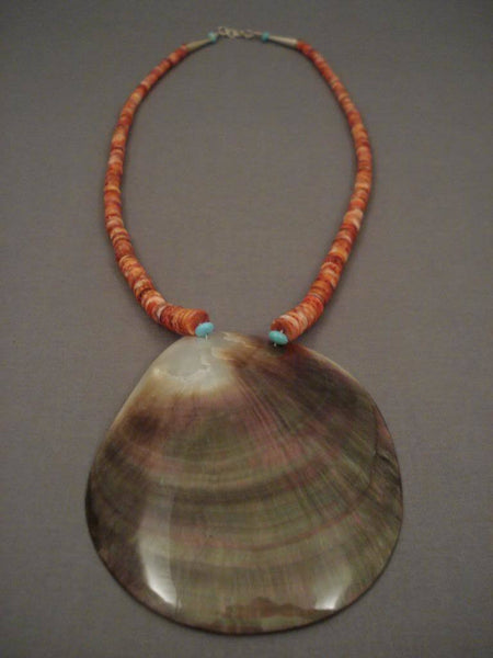 One Of The Largest Vintage Santo Domingo Shell Necklace