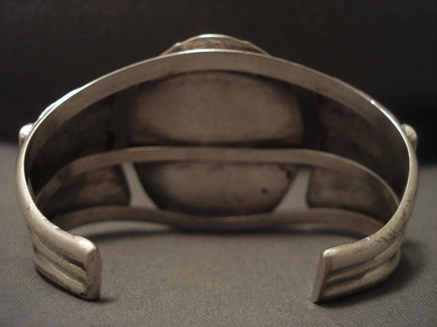 Huge Huge Huge Old Zuni Bird Silver Bracelet Old Vtg Cuff
