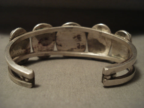 Intense Bisbee Vintage Navajo Turquoise Silver Bracelet