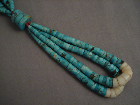 Quality Vintage Navajo Ceremonial Turquoise Necklace