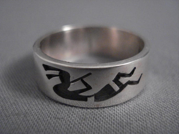 Important Vintage Steve Pooyama Silver Kokopelli Ring